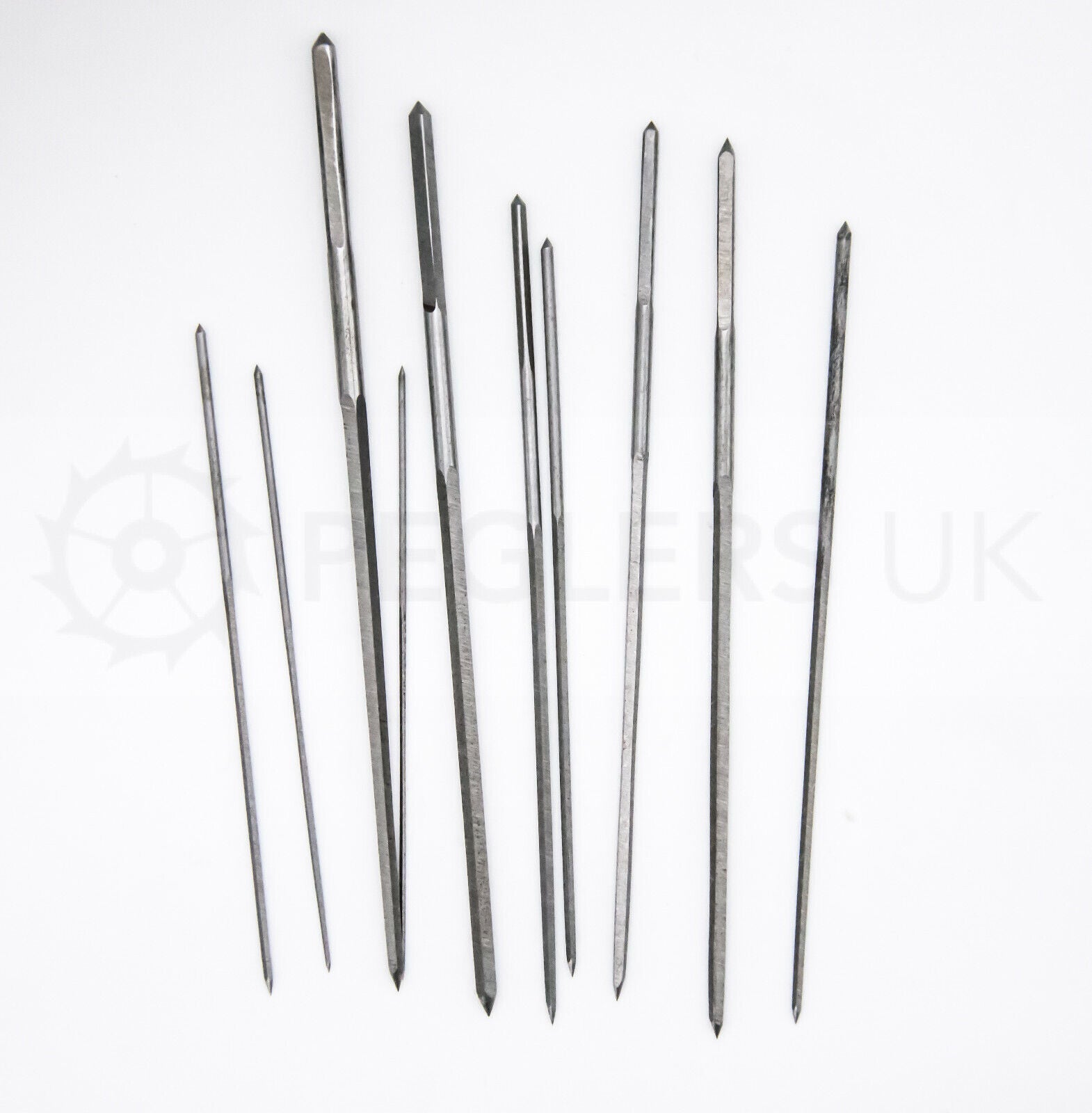 Set of 10x Cutting Broaches 0.8 - 2.6mm