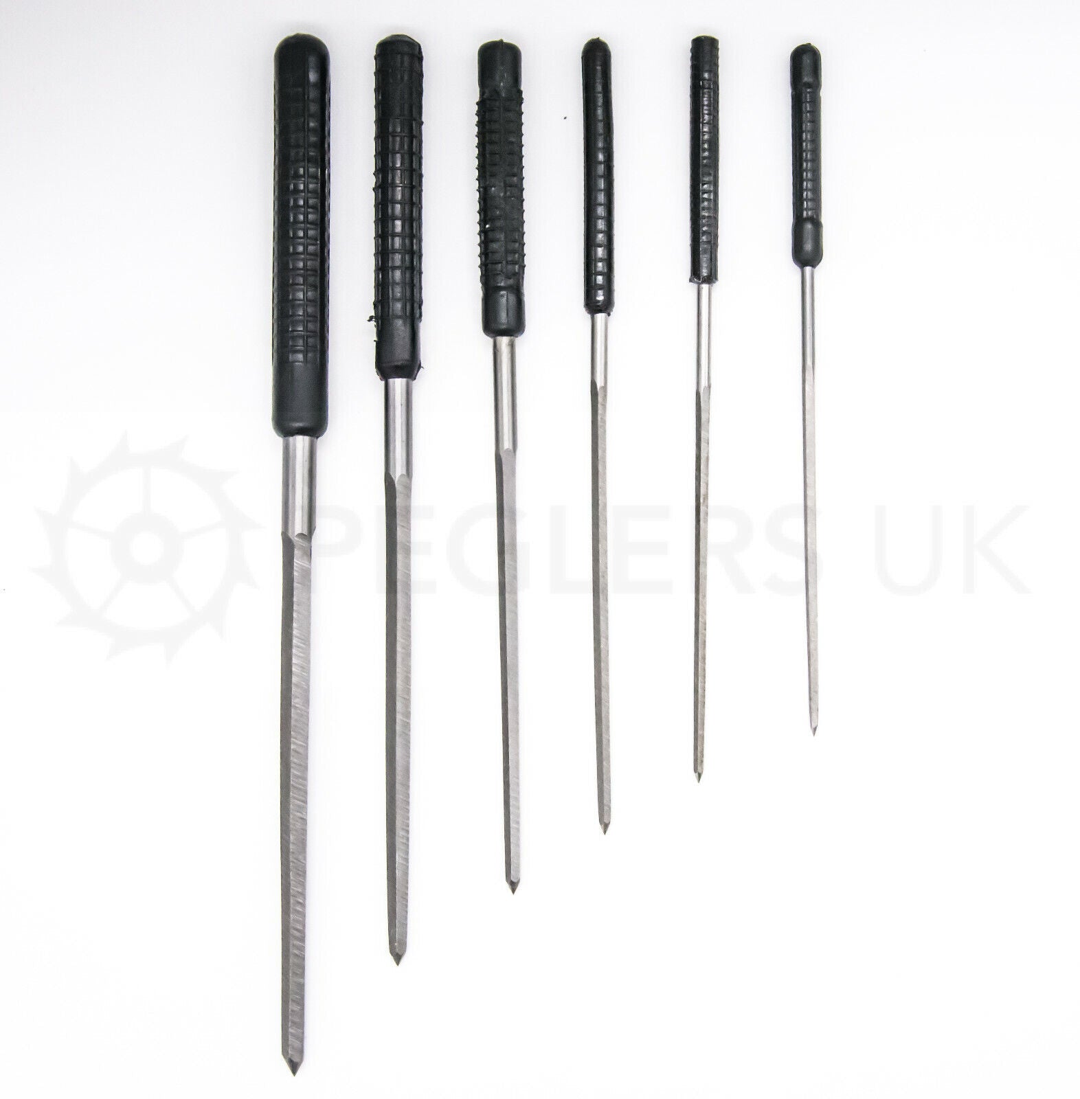 Set of 6 Cutting Broaches 2.4 - 6.2 mm