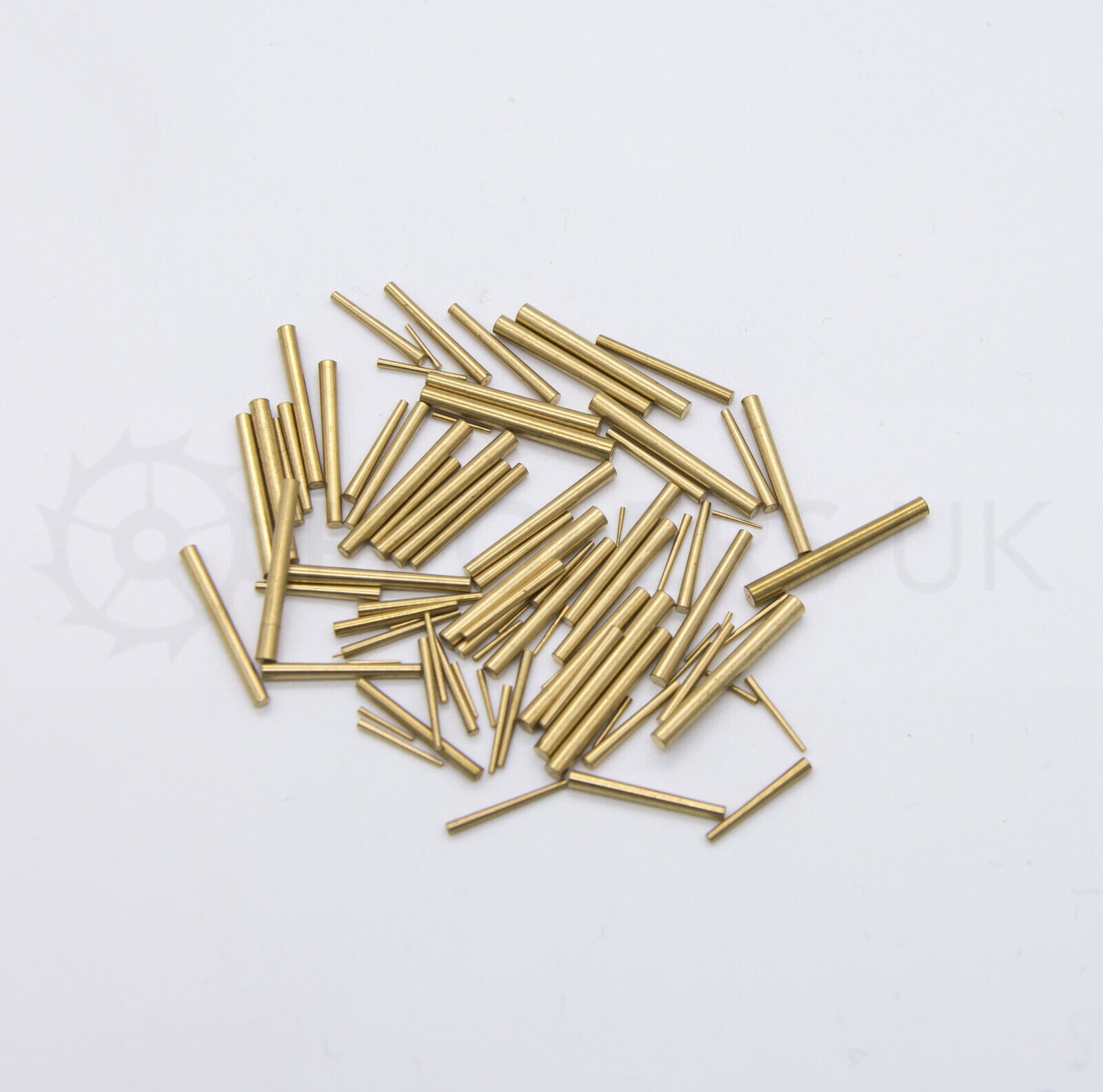 100x Brass Clock Tapered Pins - Assorted Mixed Sizes
