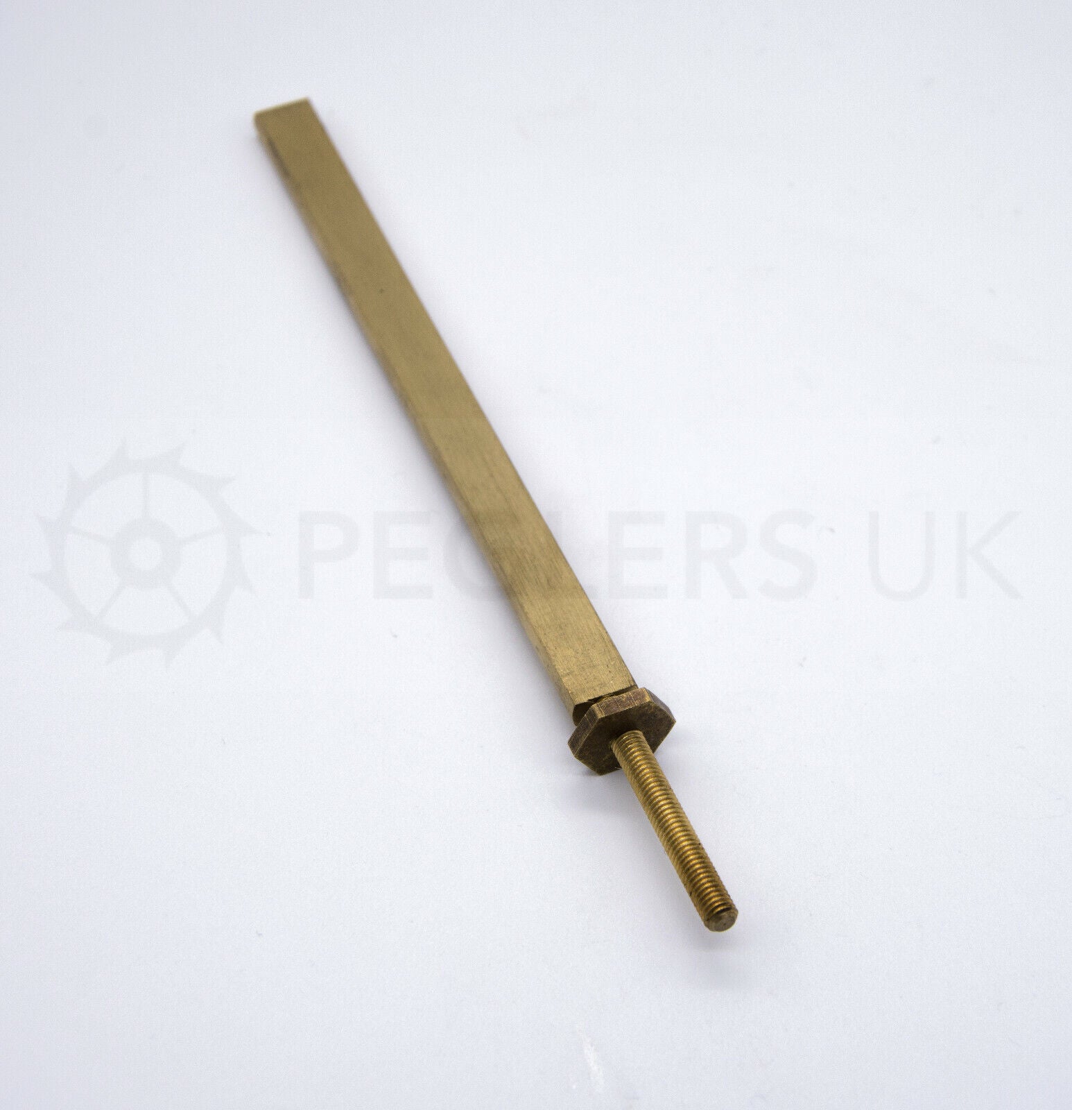 Longcase Pendulum Flat & Nut - Brass with Hexagonal Nut