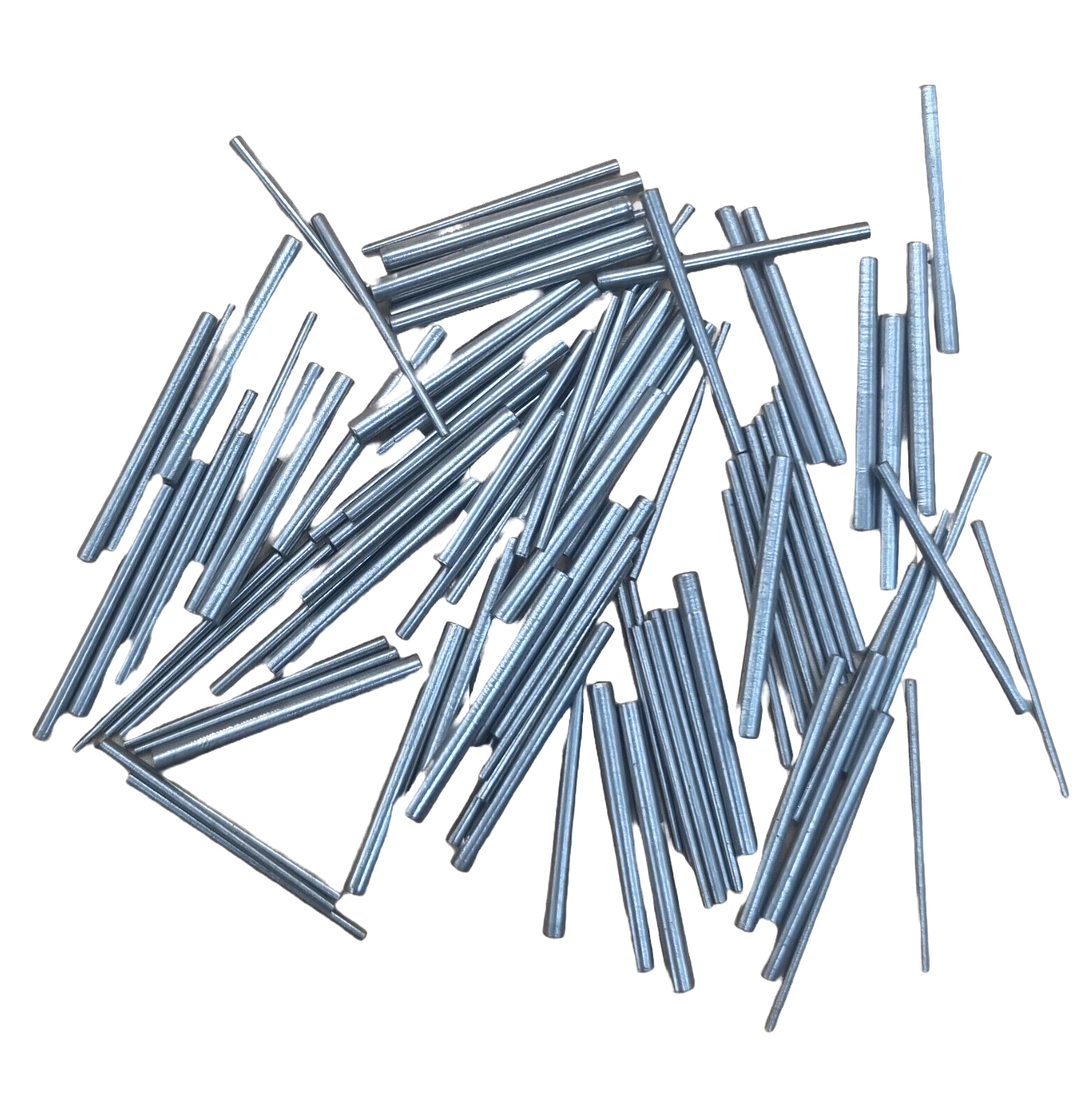 100 x Steel Clock tapered pins - Assorted mixed sizes - pin taper